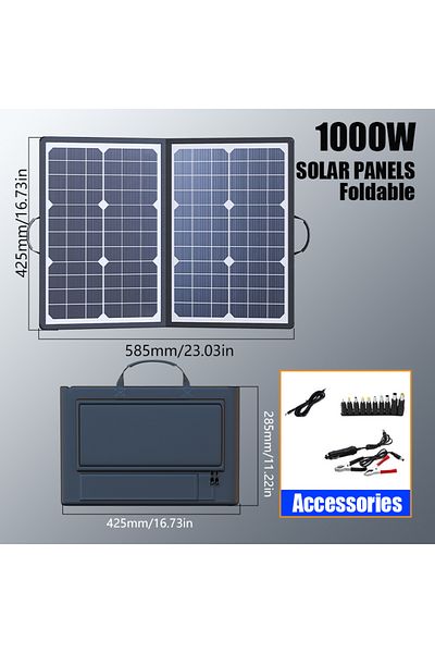 Choice Solar panel Solar Panel Kit Complete Camping 1000W Foldable Solar Power Station Portable Generator