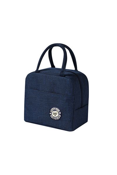 Choice Dark blue Convenient Tote Lunch Box Picnic Travel Food Storage Bag Waterproof Portable Zipper Therm