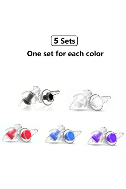 Choice 5 مجموعات من سدادات الأذن عالية الدقة من HUAK للحفلات الموسيقية، سدادا...