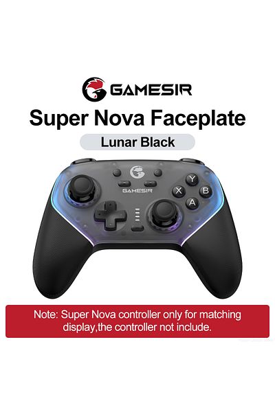 Choice Lunar Black GameSir Super Nova Magnetic Faceplate Personalize Gamepads Multicolor Shell Cover Wirele