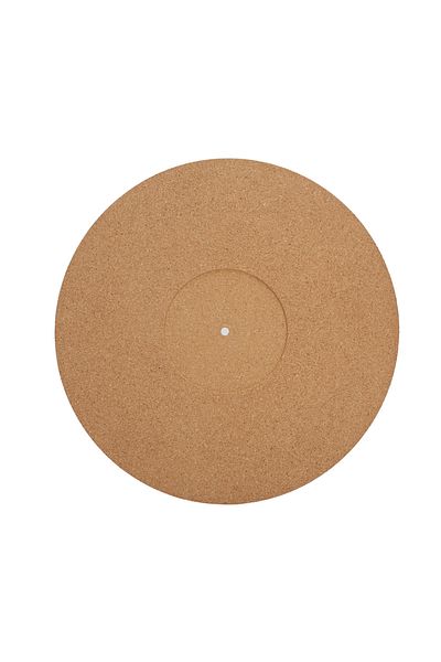 Choice Yellow 12in Record Pad Soft Cork Anti‑Static Non‑Slip Turntable Slipmat Pad Diameter 295mm Music Rec