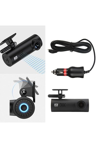 Spon Dash Cam 2K HD Built-In WIFI APP Connection 170 Degrees Wide Angle Camera