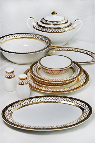 PONCİKPAZAR ROYAL CHARME-CHARLOTTE 60 PARÇA 24 K. ALTIN YEMEK TAKIMI