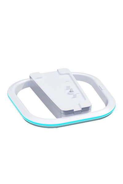 Choice WHITE RGB Vertical Stand for PS5,PS5 slim,PS5 pro Console with Anti Slip Pad Disc Digital Versions w