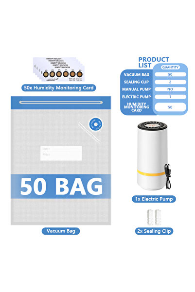 Choice4 مجموعة سمارت سيتس 19 كيس تفريغ من خيوط الطابعة ثلاثية الأبعاد مع مضخة هواء كهربائية قابلة لإعادة الشحن عبر USB، ومانع تسرب