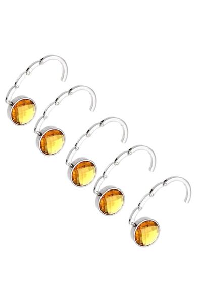 dalimag Set 5 bucati carlig geanta de mana, masa, metal, maro,