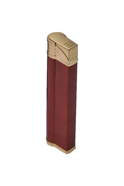 dalimag Metal Gas Lighter, Windproof, Robotic Slim Model, Refillable, Red, Gift Box,