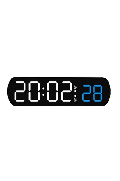 Choice Blue Voice Control Digital Alarm Timer Clock Temperature Dual Alarm Desktop Table Clock Night Mode 1