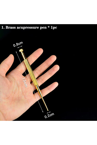 Choice1 قلم نحاسي مفرد، قلم علاج بالضغط، عصا تدليك مرنة لنقاط الوخز بالإبر في...