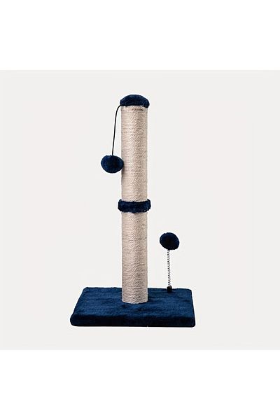 Choice S Navy blue 34-inch High Cat Scratching post Premium Basic Cat Scratching Indoor Sisal Scratching Po