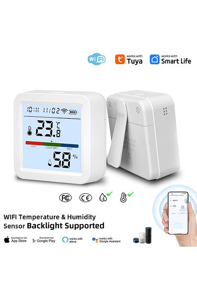 Choice WiFi TH05 Temperature Humidity Sensor Tuya WIFI Hygrometer Thermometer Smart Home Backlight Smart L