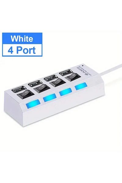 Choice 4 Ports white High Speed 4/7 Ports USB HUB 2.0 Adapter Expander Multi USB Splitter Multiple Extender