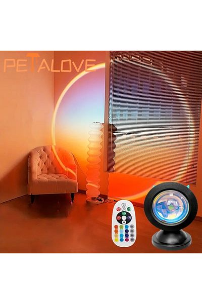 Choice 16 color Vibrant Sunset Projection Light - 16-Color Spectrum, USB Remote Control, Dynamic Color Chan