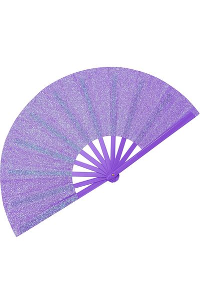 Choice PURPLE Large Folding Hand Fan Popping Fan for Line Dancing,Clap Fans Festival Fans On The Ground Dan