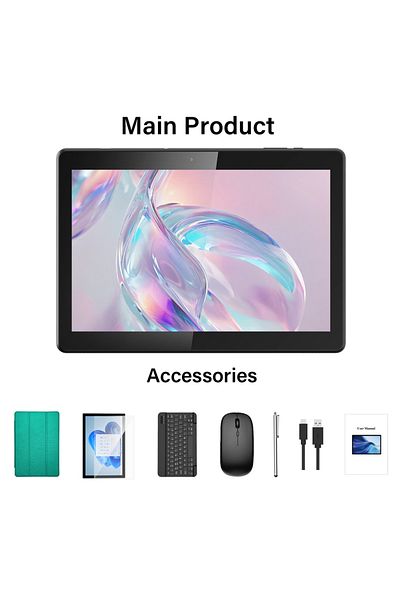 Choice Green leather case Relndoo 10.1 Inch Android 14 Tablet, 12GB(6+6 Expand) RAM 128GB ROM, 5MP+8MP Came