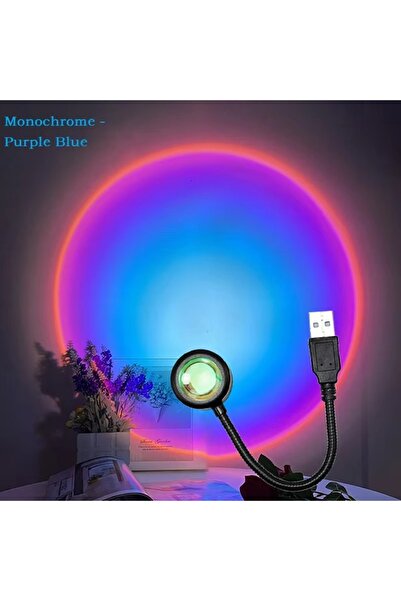 Choice مشروع إضاءة ليلية نيون قوس قزح LED بمنفذ USB لإضاءة غروب الشمس وأجواء ...