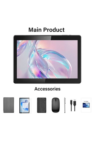 Choice Grey leather case Relndoo 10.1 Inch Android 14 Tablet, 12GB(6+6 Expand) RAM 128GB ROM, 5MP+8MP Camer