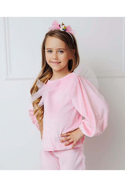fustite cu luminite The Famous Velvet Tracksuit, Super Comfortable and Elastic for Play - 5-6 years (110-116 cm)