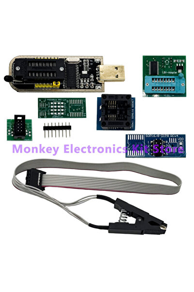 Choice1 1 مجموعة كاملة من محول برمجة CH341A/B + مشبك SOP8 + محول SOIC8 مع كاب...