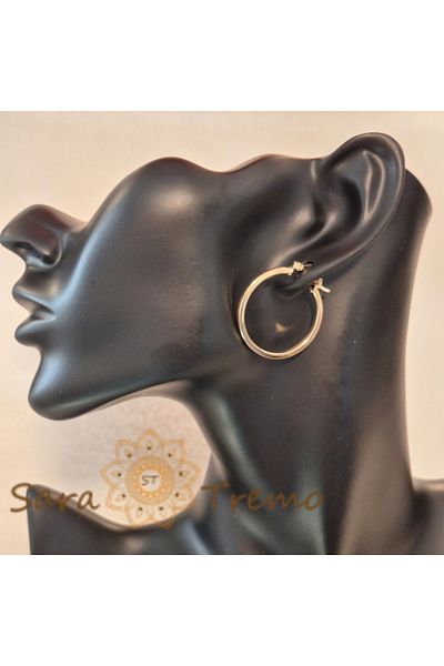 saratremo Earrings with clasp 2.8 cm - Simple elegance and superior quality