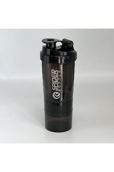 Choice black 3 Layers Shaker Protein Bottle Powder Shake Cup Large Capacity Water Bottle Mixing Cup Body Bu