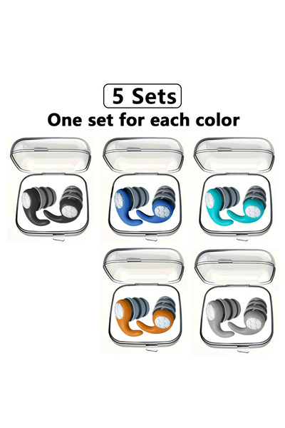 Choice عبوة من 4 سدادات أذن للنوم من HUAK، واقي أذن ناعم من جل السيليكا النان...