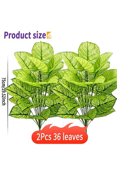 Choice green 2Pcs/set Artificial Plants 30 Inch Realistic Leaves Perfect for Spring Home Decor Garden Decor