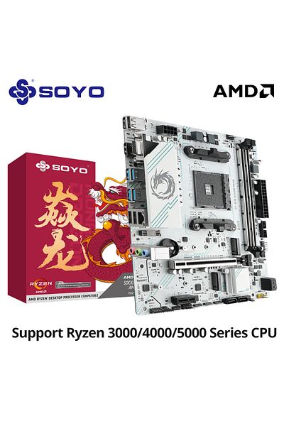 Choice اللوحات الأم SOYO World Premiere AMD B550M Gaming Motherboard USB3.2 PCIE3.0 M.2 NVME Dual Channel D