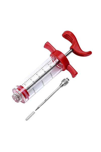 Choice محقنة لحم بإبرة واحدة مع 3 إبر حقن التتبيلة لشواء الديك الرومي