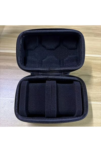 Choice black Premium Hard-Shell 2 Slots Watch Travel Case - Protective Storage Organizer Box for Men and Wo