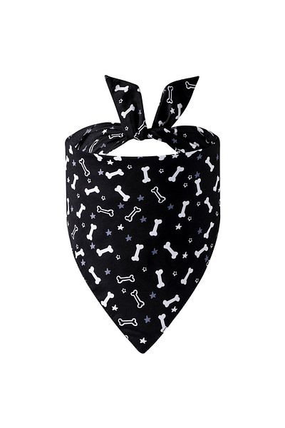 Choice black 1pc-Dog Saliva Towel Adjustable Pet Scarf Cute Dog Triangle Scarf, Suitable for Small Dogs and