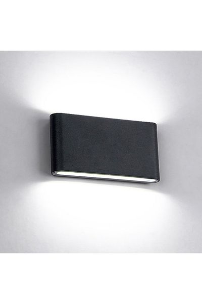 Choice Warm White (2700-3500K) 115x90x28mm 6W Black Nordic Wall Light Aluminum IP65 Waterproof Indoor Wall