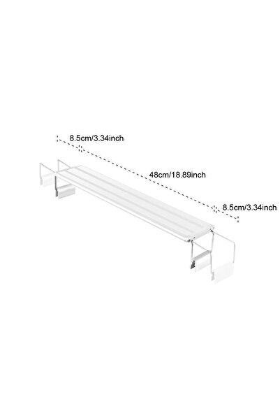 choice2 مصباح LED قابل للتمديد بطول 48 سم بمقبس الاتحاد الأوروبي لحوض السمك، ...