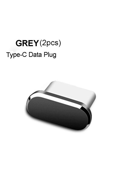Choice grey 2pcs 2pcs Metal Type-C Dust Plug USB Charging Port Protector Anti...