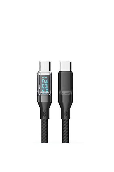 Choice 2m Type-C to Type-C OOZCC LCD Watt Display Cable, 120W Super Fast Charging USB Type C Cable Data Tra