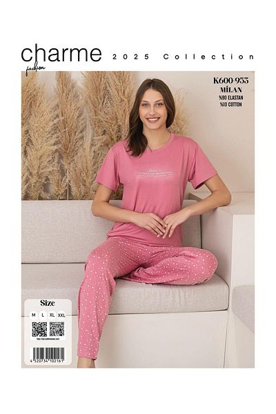 CHARME Set pijamale pentru femei cu mâneci scurte Six Stars