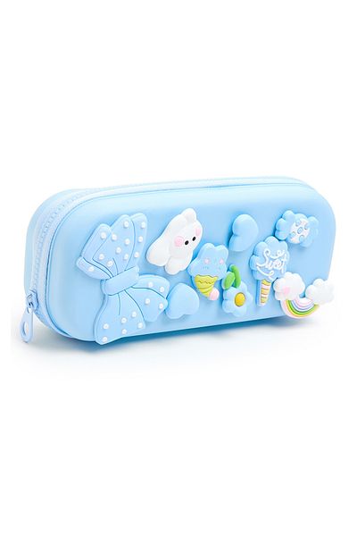 R&B Light Blue Girls Pencil Case