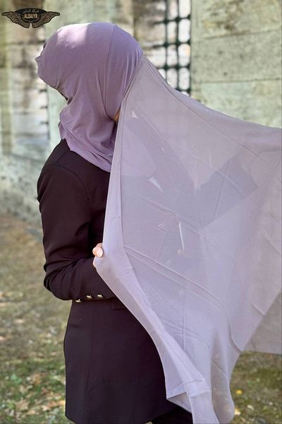 ALADİYAR Ninja Bon Shawl (Chiffon)