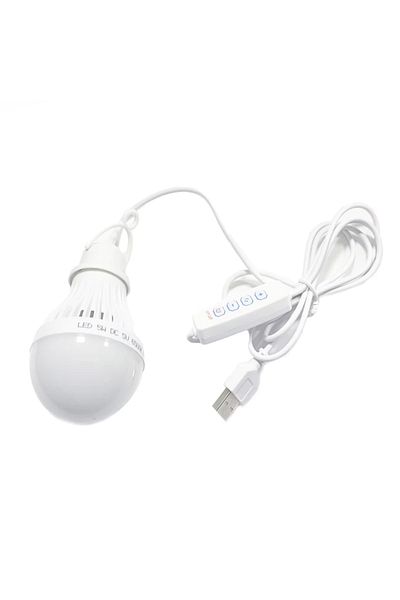 Choice مصباح تخييم LED 5 وات 3 ألوان 5 فولت بمنفذ USB مصباح طوارئ 3 ألوان قابل للتعتيم مصباح خيمة معلق للعمل والشواء والأسماك
