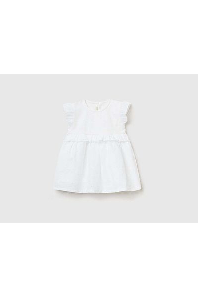 United Colors of Benetton Embroidered English Bodice Dress for Infants