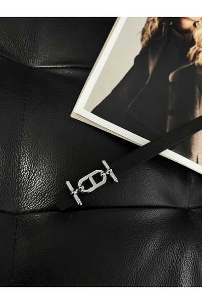 FioriModa Thin Belt with Gold Buckle, Trouser Belt, Shirt Belt, Jacket Belt