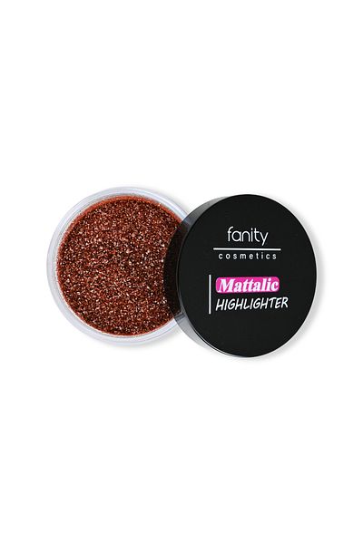 fanity Mattalic Highlighter, a shimmering face and body highlighter, intense glitter, a radiant touch