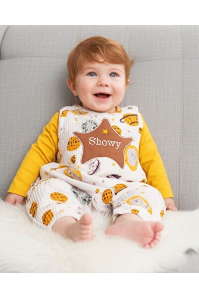 Baby-Kid Store Bebek Pamuklu 3'Lü Tulum Seti (Unisex Premium-Kalite)