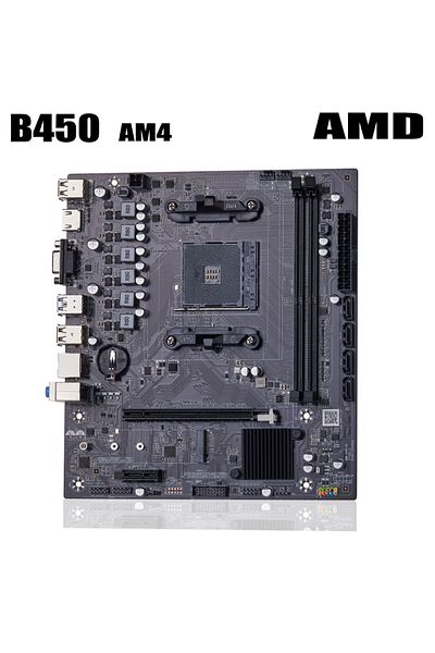 Choice Motherboards QIYIDA B450 Motherboard support DDR4 desktop RAM AM4 CPU slot NVME NGFF M.2 USB 3.0 VGA