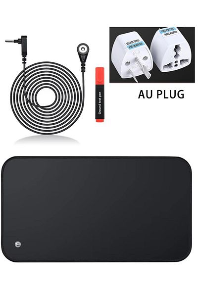Choice 30X60CM AU plug 30X60CM Earthing Mat Grounding Pad for Improves Sleep,Enhanced Circulation,Reduces I