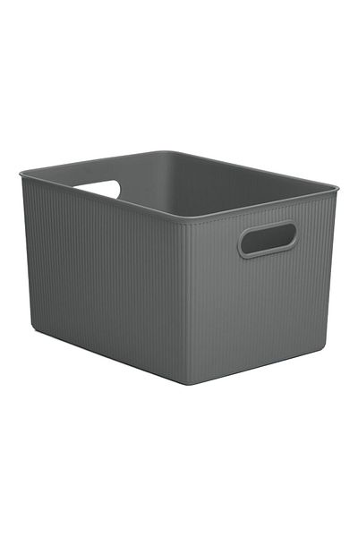 Tatay Impact Resistance Vertical Wavy Design Rectangular Multipurpose Storage Basket 22 Liter
