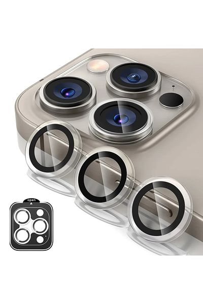 Choice 16pro 16promax(3pcs Clear 2-3Pcs Metal Tempered Glass Camera Lens Protector Cover For IPhone 15 16Pr