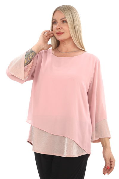 Javelin Collection Zero Collar Cuffed Skirted Silvery Bluz