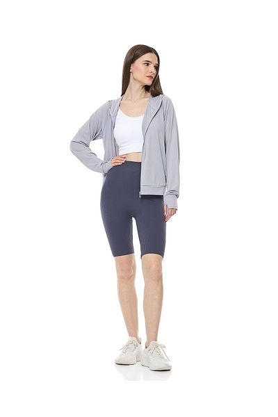 R&B Charcoal RIBBED CYCLING SHORTS-S-XL