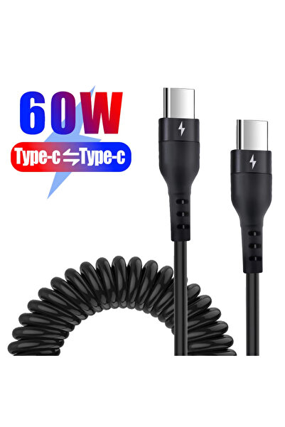 Choice كابل شحن سريع NNBILI PD 60W USB C إلى Type C بطول 1 متر، أسود اللون، ل...